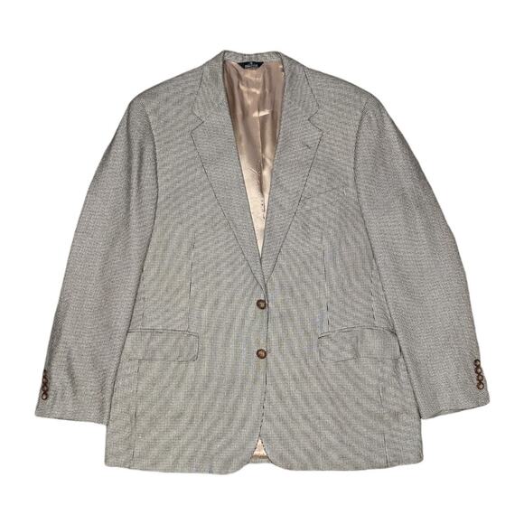 Vintage Chaps Ralph Lauren Men's 46R Houndstooth Sport Coat - Picture 1 of 8